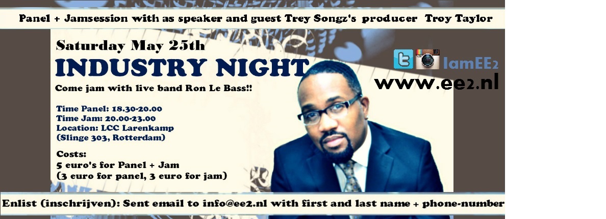 Top Music Executive Troy Taylor te gast bij Industry Night op 25 mei 2013