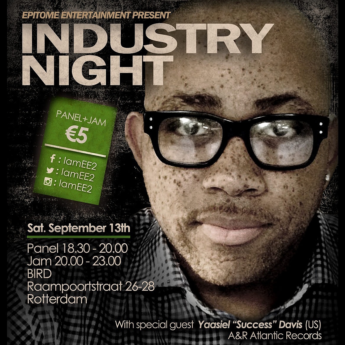 Industry Night voor het 2e jaar onderdeel van 24 Uur Cultuur op 13 sept. 2014 in jazzpodium BIRD