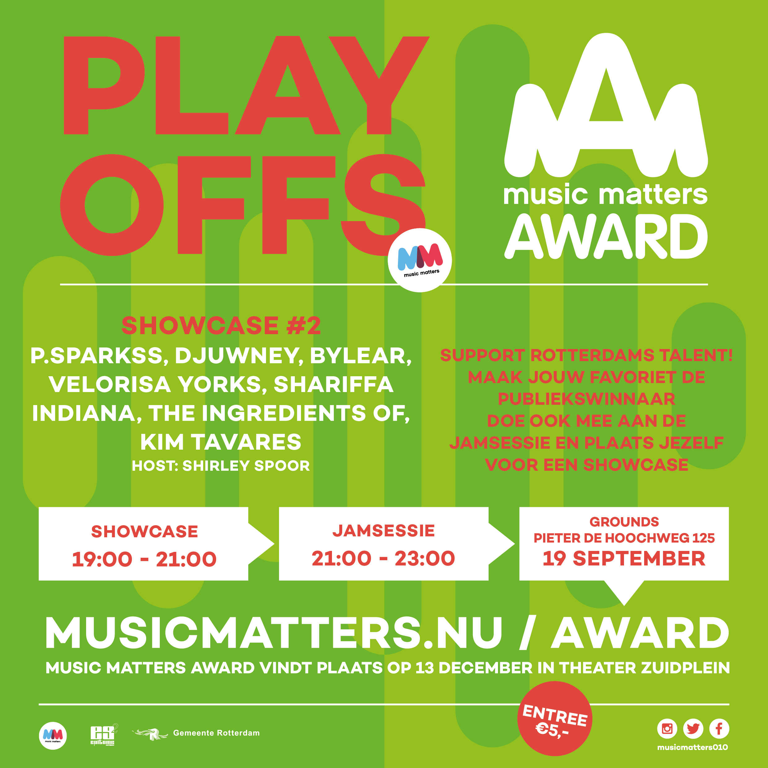 New concept Play OFFS als voortraject van de Music Matters Award