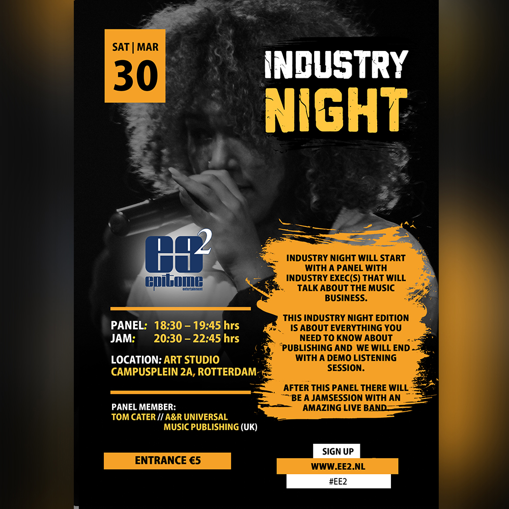 Op 30 maart is er weer een nieuwe editie van Industry Night